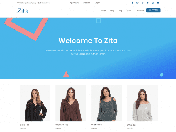 Free Zita Wordpress Theme