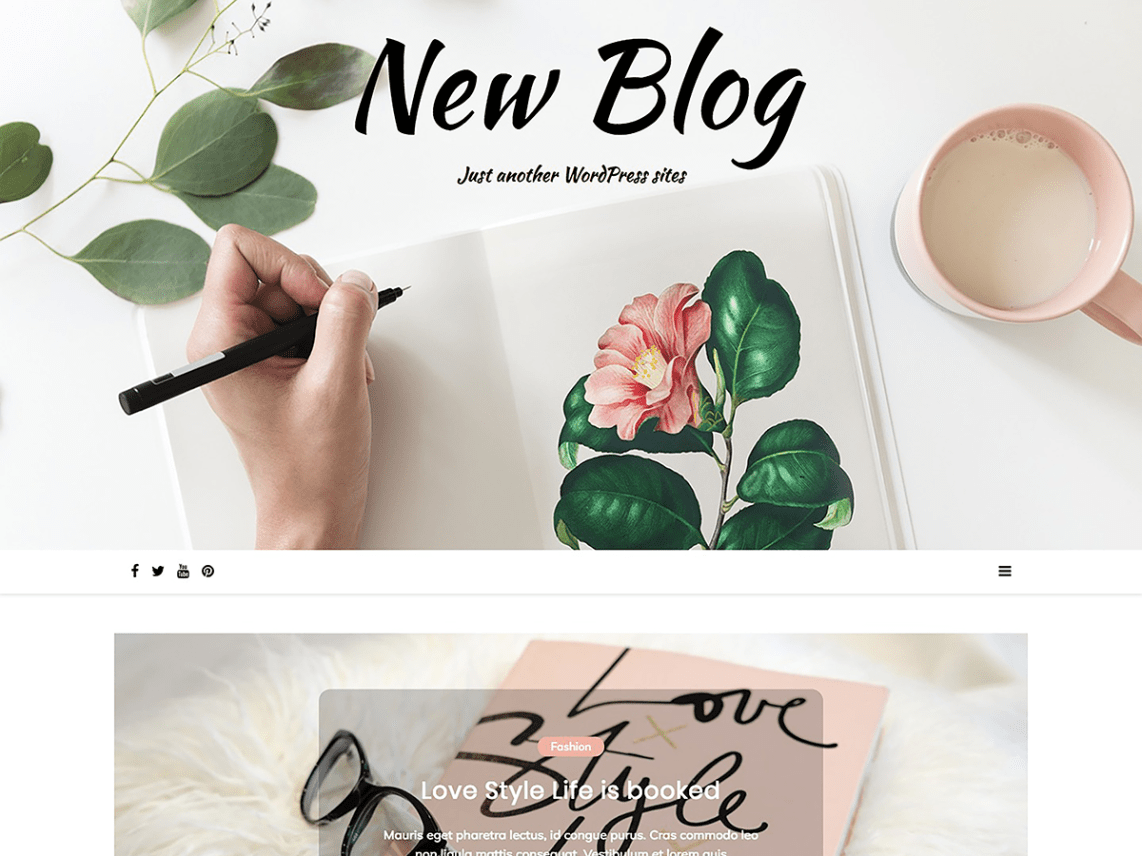 Free New Blog Wordpress theme