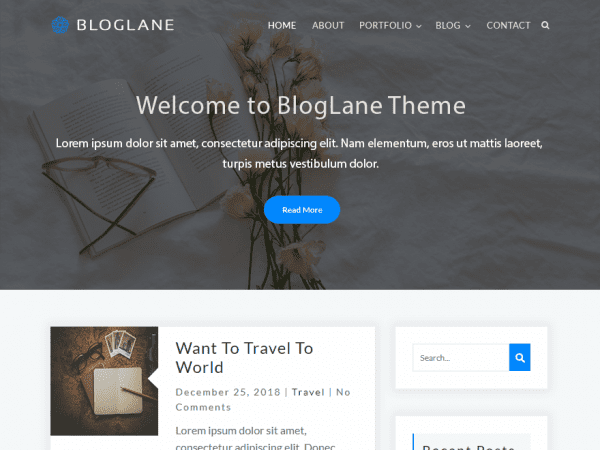 Free Bloglane Wordpress Theme