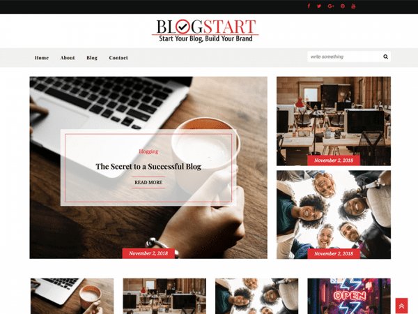 Free Blogstart Wordpress Theme