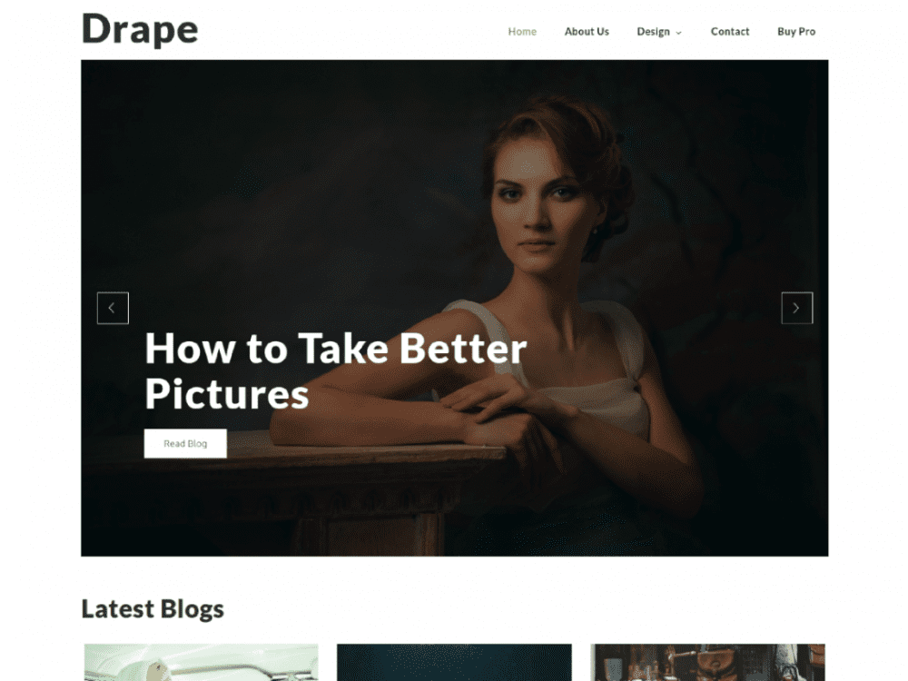 Free Drape Wordpress Theme