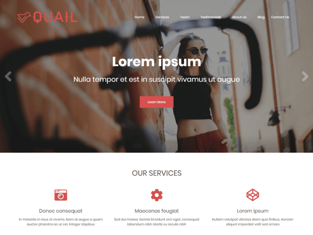 Free Quail Wordpress Theme