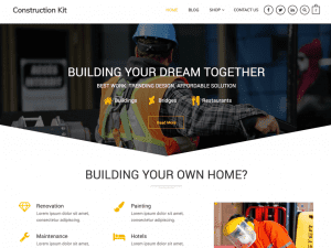 Free Construction Kit WordPress theme