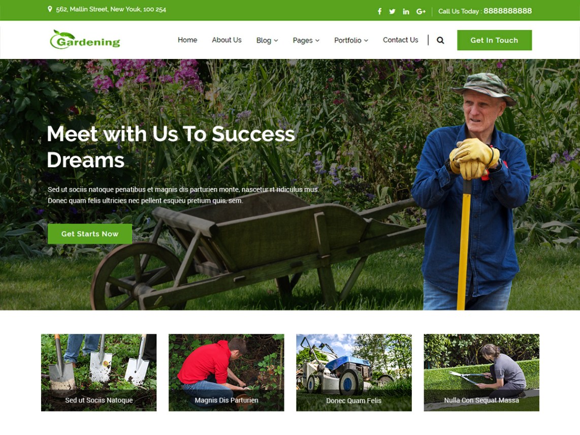 Free Gardenings WordPress theme