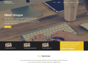 Free IWebUnique WordPress theme: Download & Review - JustFreeWPThemes