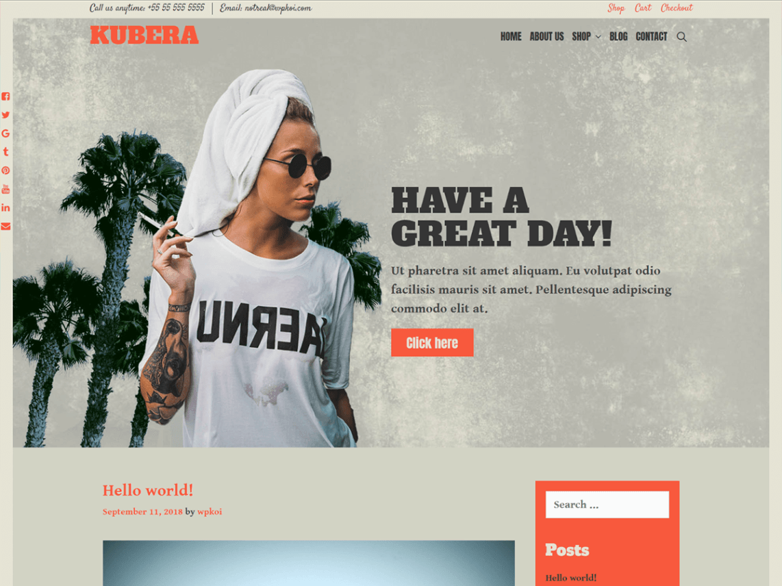 Free Kubera WordPress theme