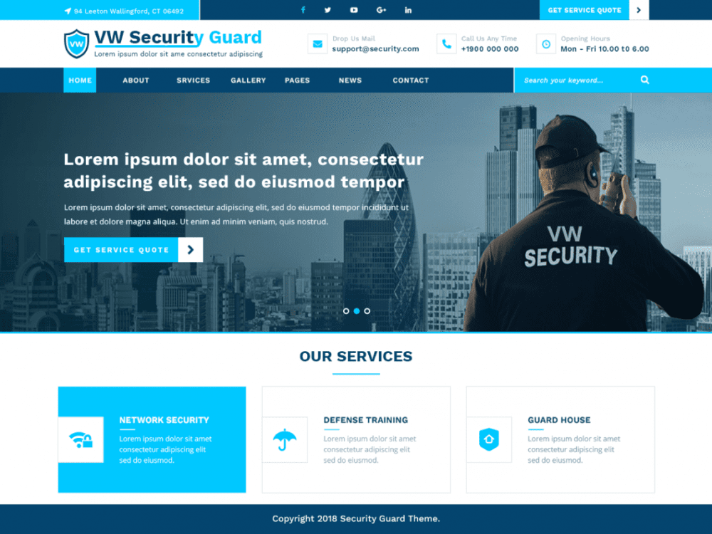 Free Vw Security Guard Wordpress Theme