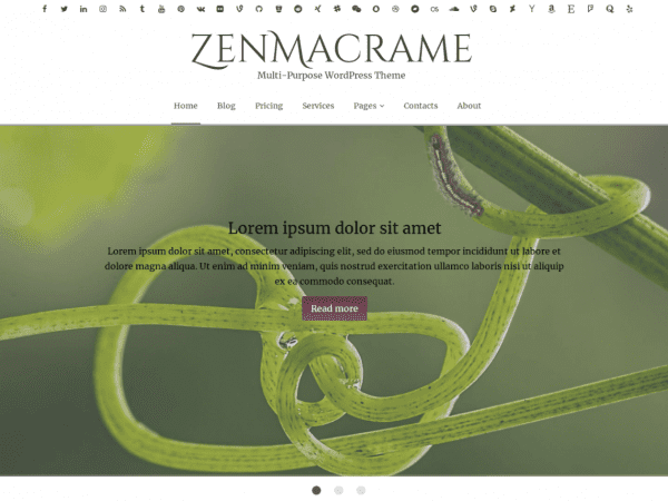 Free Zenmacrame Wordpress Theme