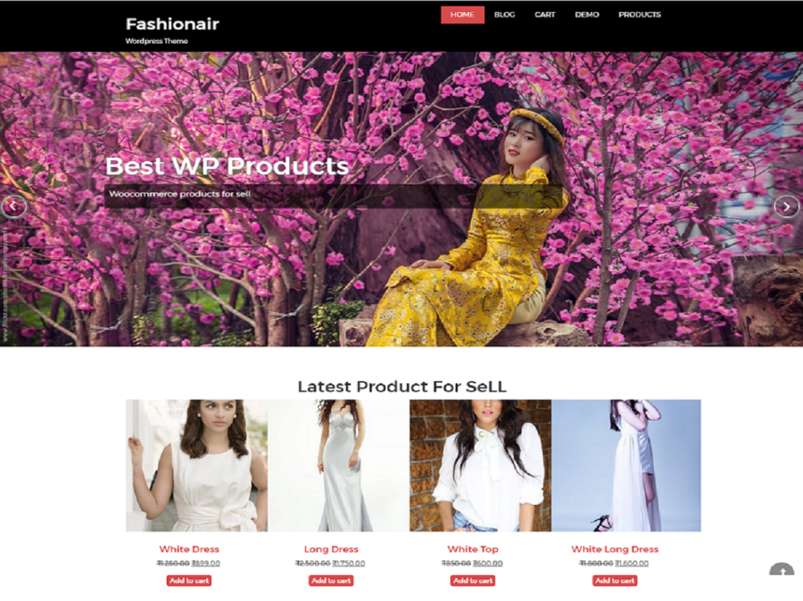 Free fashionair WordPress theme