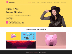 Free Advance Portfolio WordPress theme