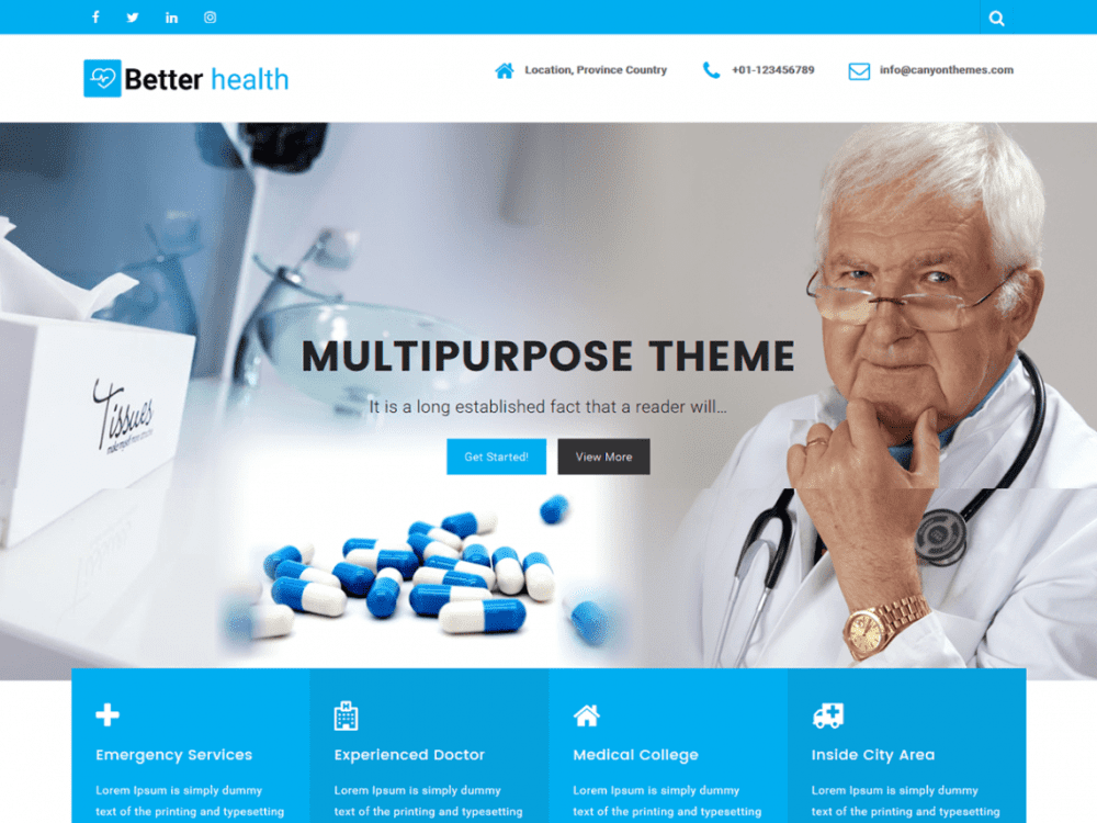 Free Better Health Wordpress Theme