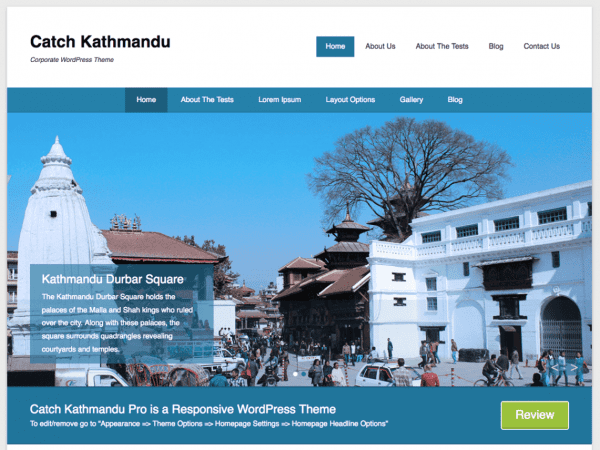 Free Catch Kathmandu Wordpress Theme