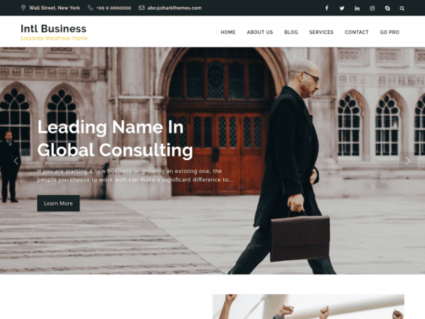 Free Intl Business Wordpress Theme