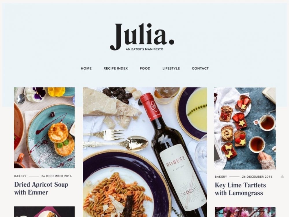 Free Julia Lite Wordpress Theme