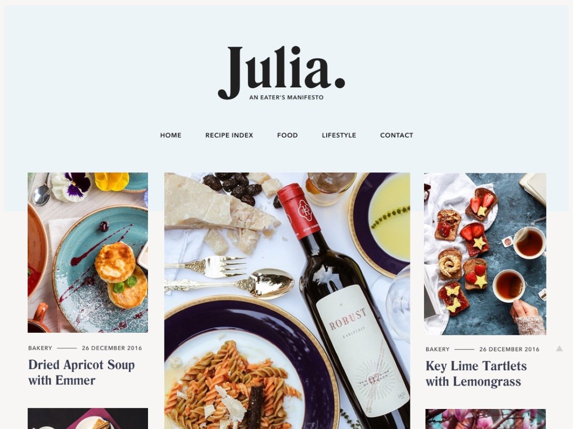Free Julia Lite WordPress theme