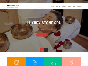 Free Massage Spa WordPress theme