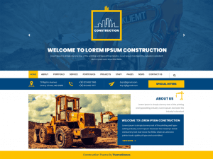 Free Mega Construction WordPress theme