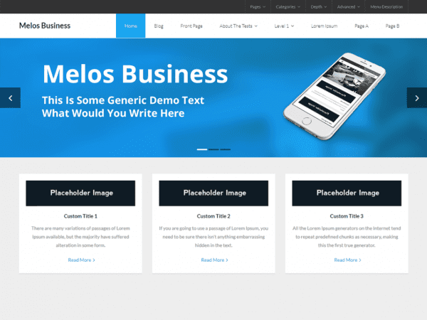 Free Melos Business Wordpress Theme