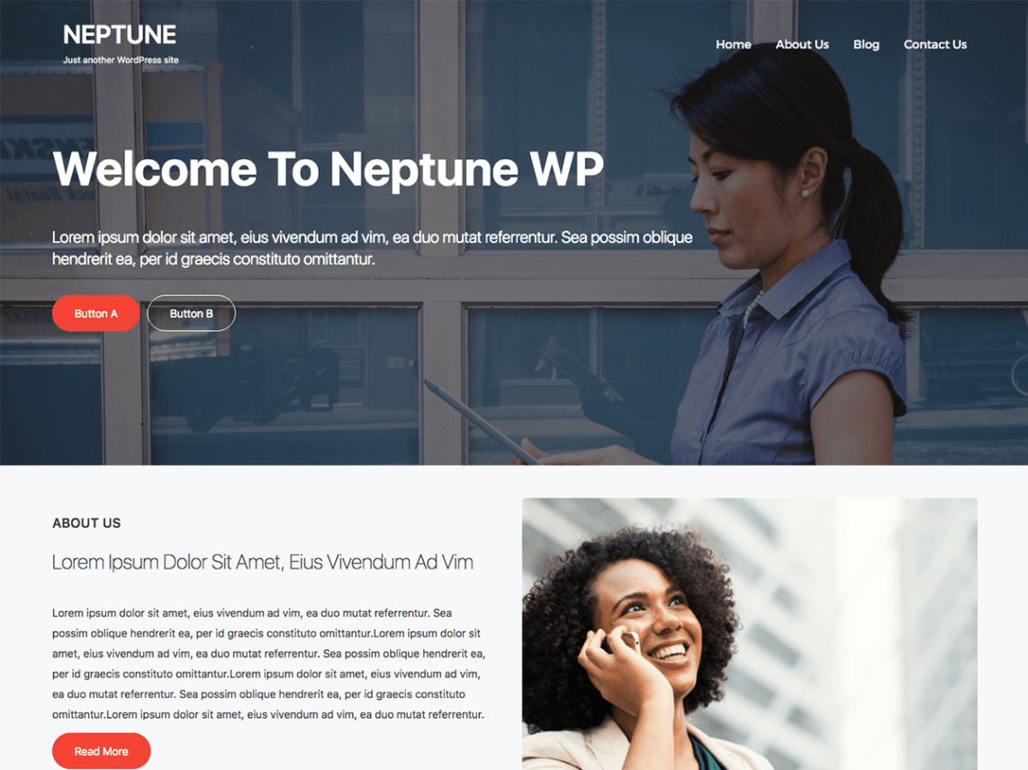 Free Neptune WP WordPress theme