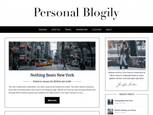 Free Personalblogily Wordpress Theme