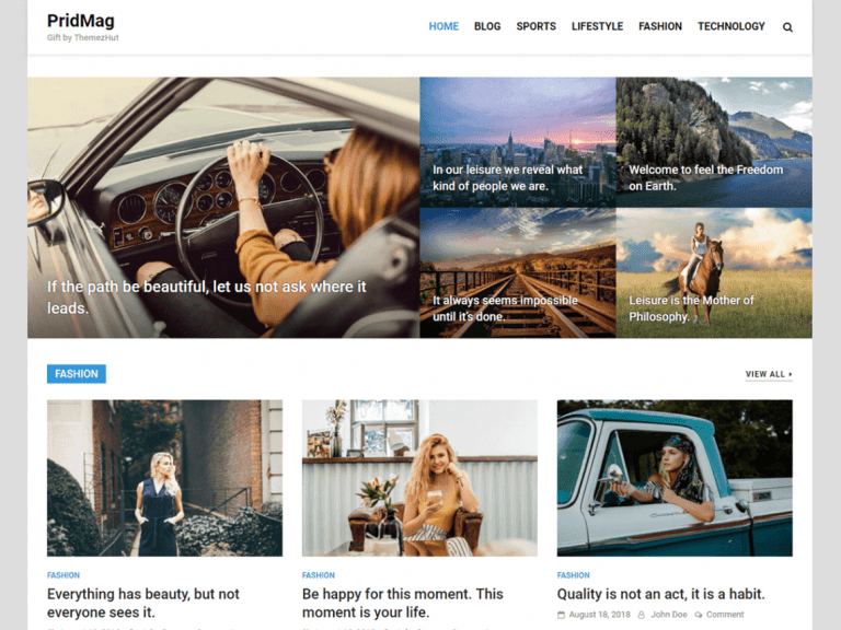 Free PridMag WordPress Theme: Download & Review - JustFreeWPThemes