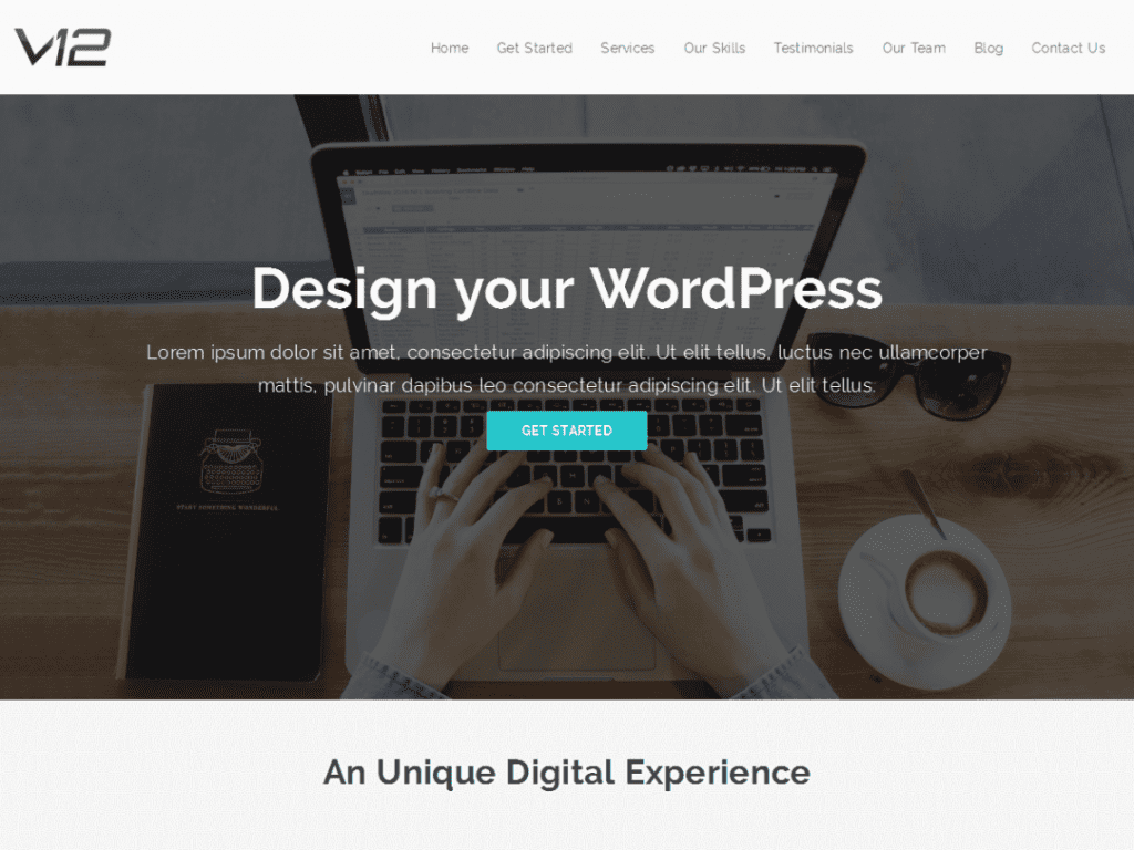 Download Free V12 WordPress Theme - JustFreeWPThemes