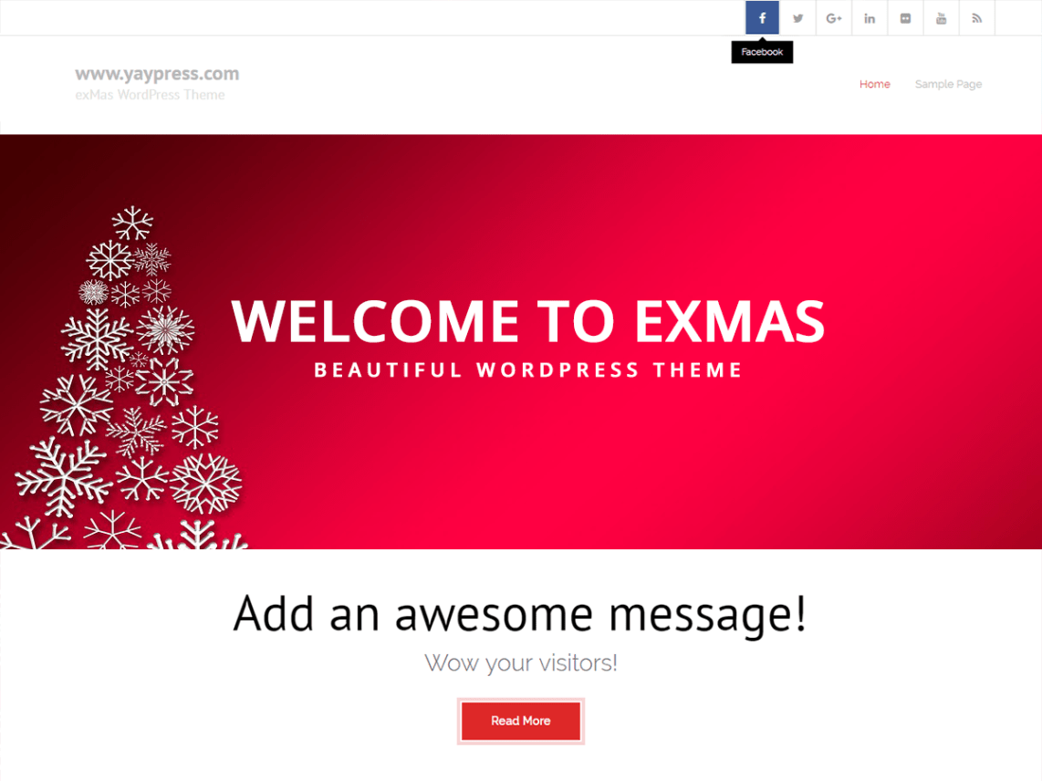 Free exMas WordPress theme