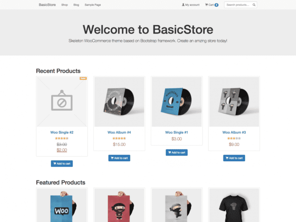Free Basicstore Wordpress Theme