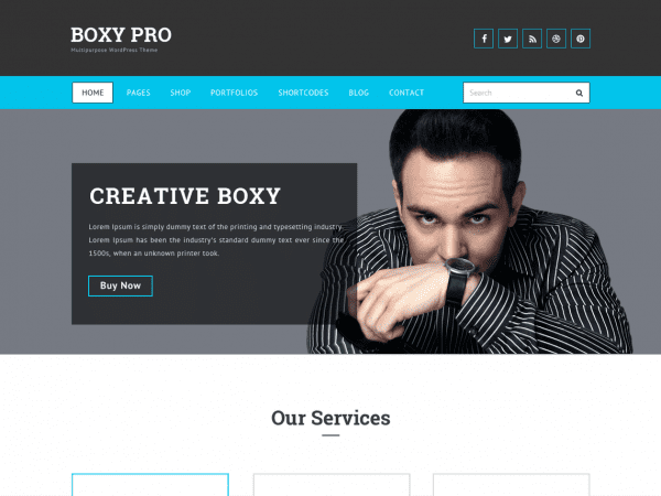 Free Boxy Wordpress Theme