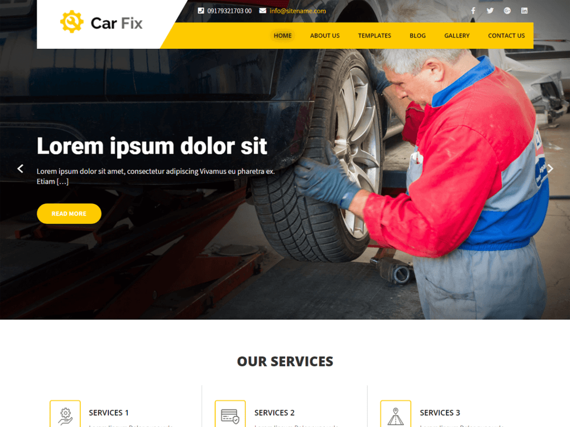 Free Car Fix Lite WordPress theme