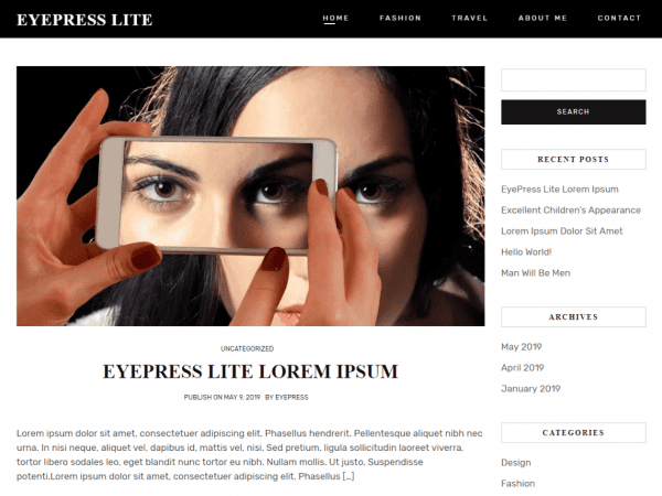 Free Eyepress Lite Wordpress Theme