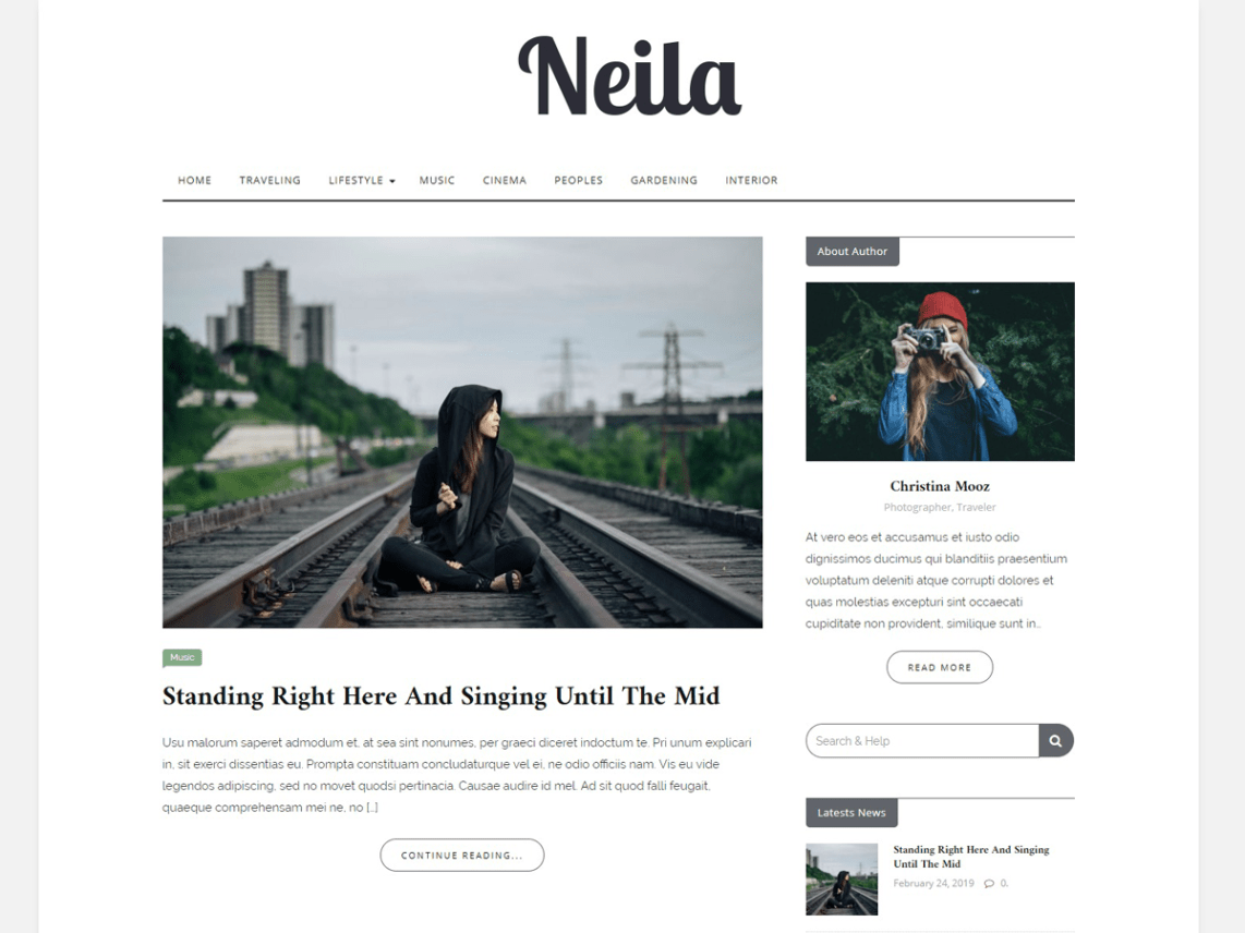 Free Neila WordPress theme