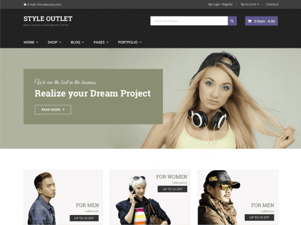 Free Style Outlet Wordpress Theme