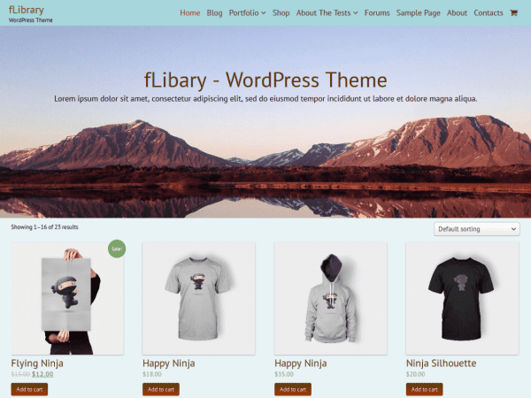 Free Flibrary Wordpress Theme