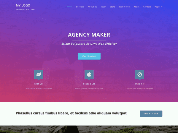 Free Agency Maker Wordpress Theme