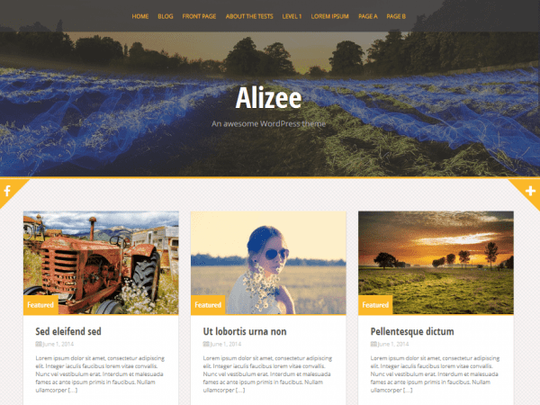 Free Alizee Wordpress Theme