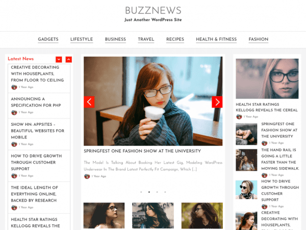 Free Buzznews Wordpress Theme