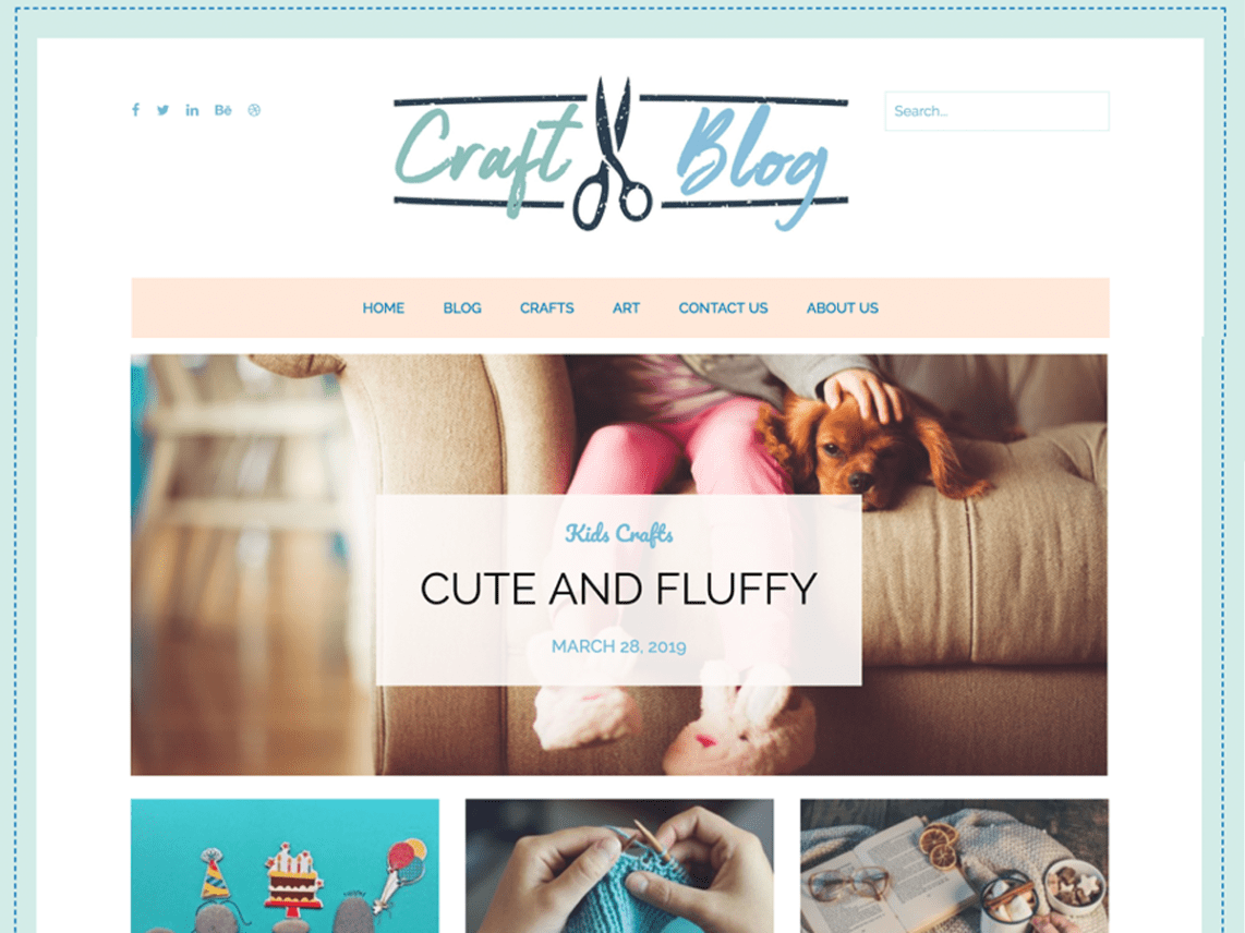Free Craftyblog WordPress theme