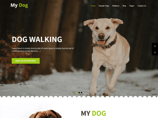 Free My Dog Lite Wordpress Theme