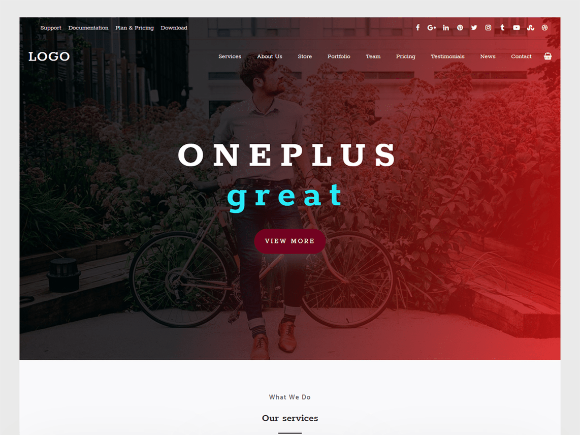 Free Oneplus WordPress theme