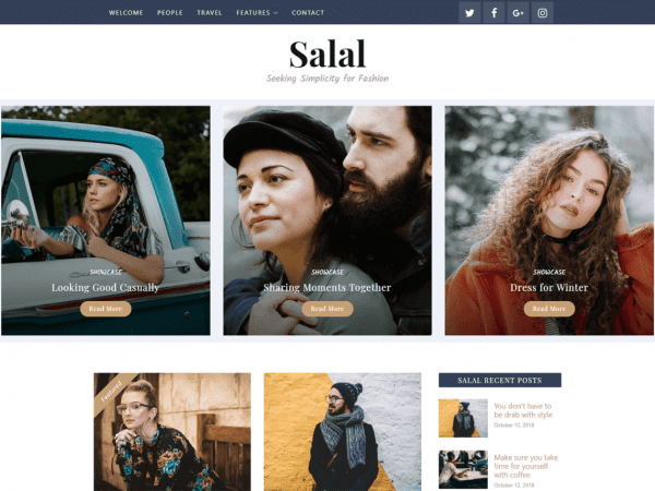 Free Salal Wordpress Theme