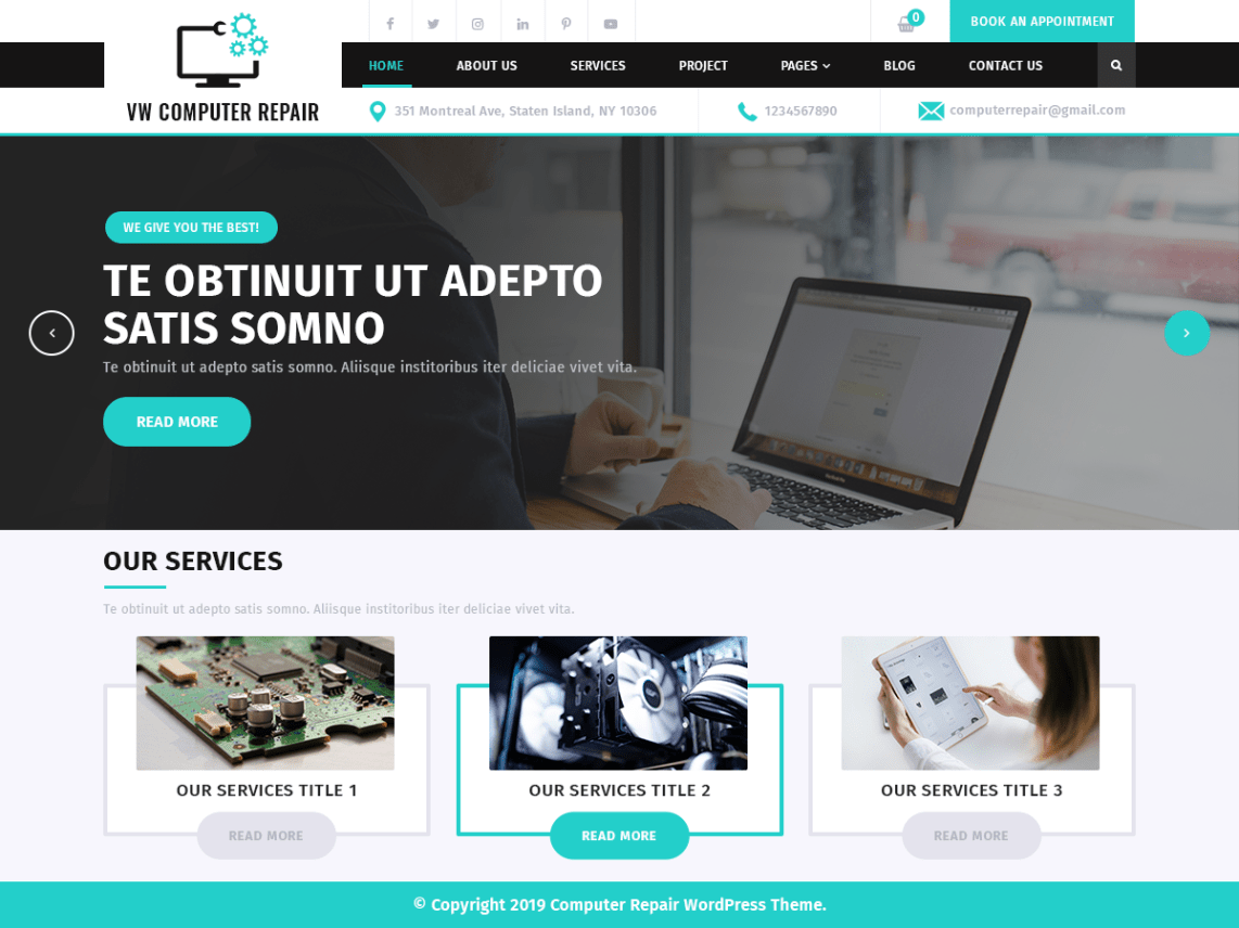 Computer repair services wordpress theme nulled
