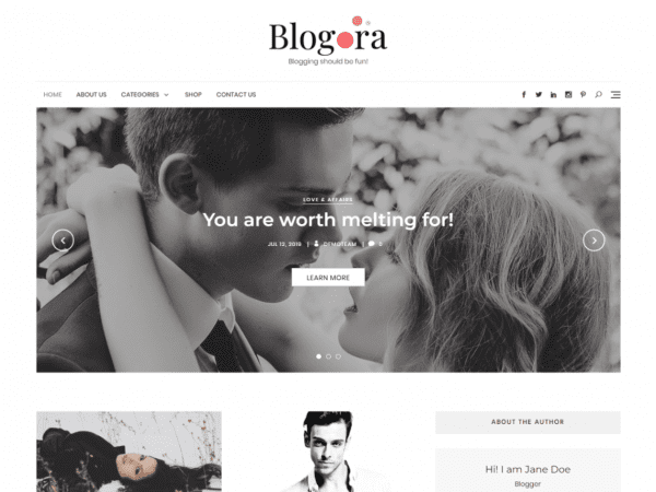 Free Blogora Wordpress Theme