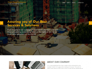 Free Dream House Construction WordPress theme