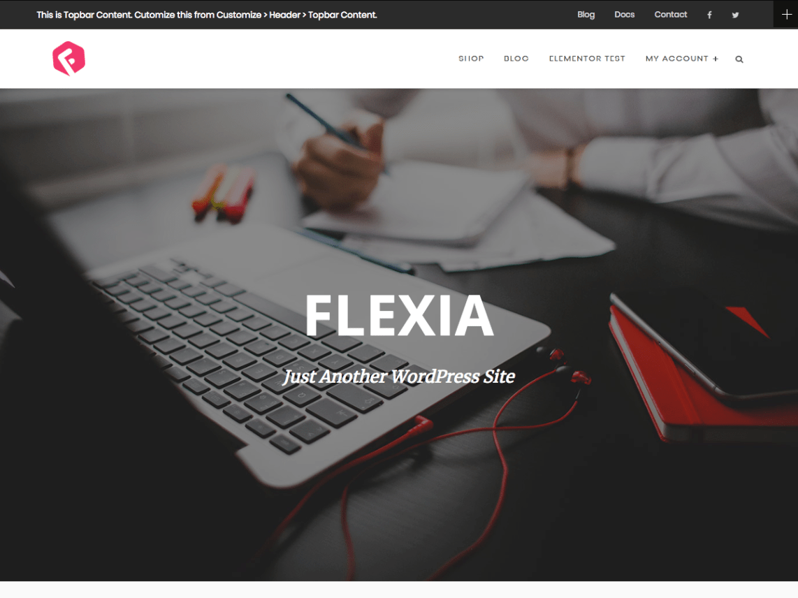 Free Flexia WordPress theme