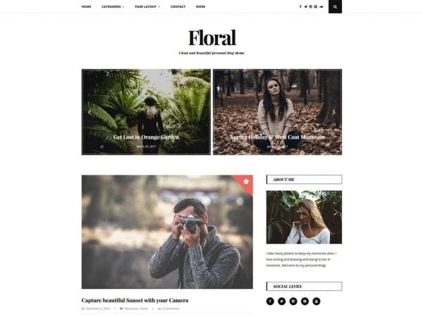 Free Floral Lite Wordpress Theme