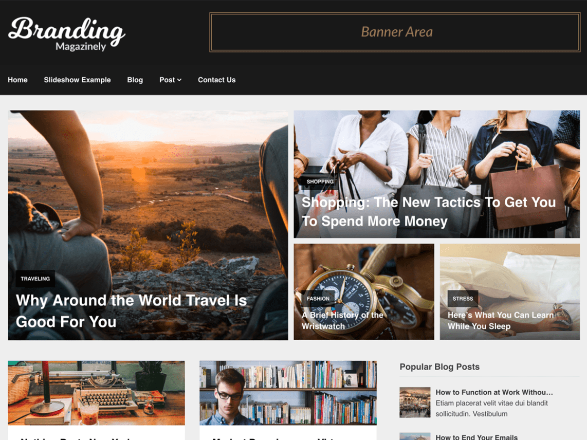 Free Magazinely WordPress theme