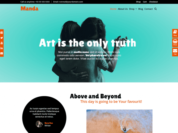 Free Manda Wordpress Theme