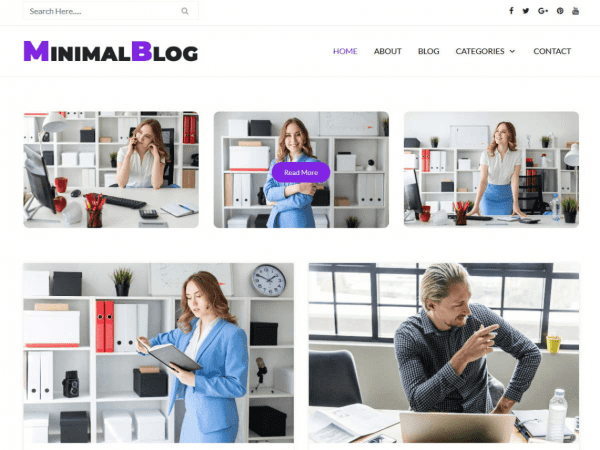 Free Minimalblog Wordpress Theme