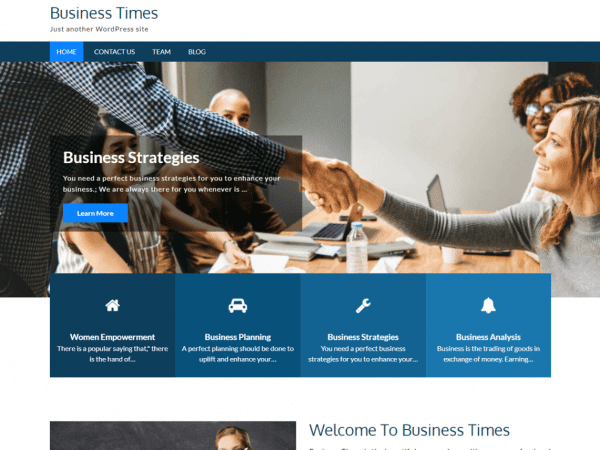 Free Business Times Wordpress Theme